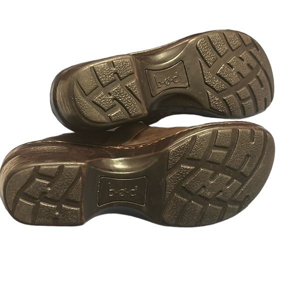 B.O.C Born Brown Leather Clogs Size 8 - Picture 5 of 6